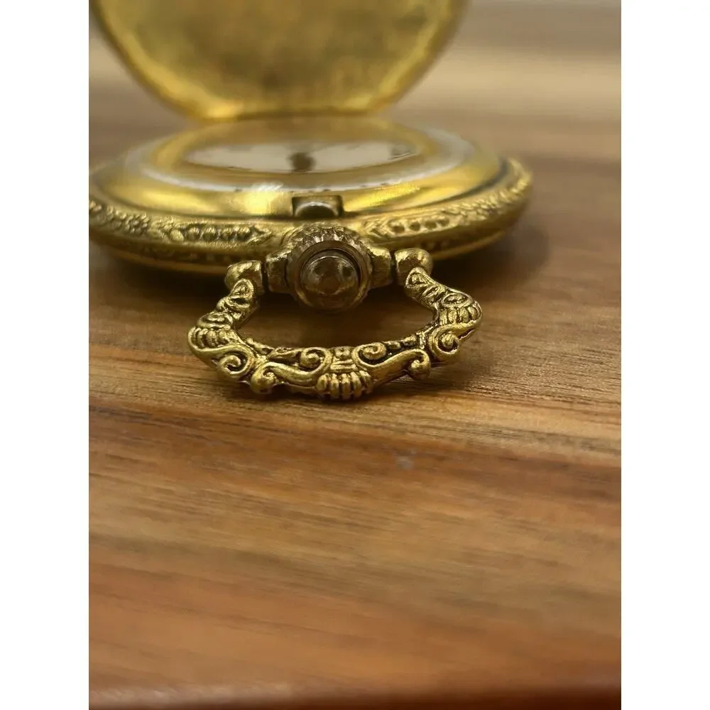 Vintage Monte Carlo Double Eagle Bicentennial Pocket Watch Quartz Works New Batt